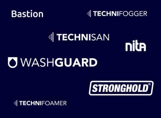 Washdown Equipment Brands - Bastion, Technifogger, Technisan, nita, Washguard, Stronghold, Technifoamer